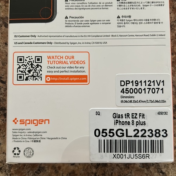 Glas tR EX Fit iPhone 8 Plus Screen Protector 2-Pack - Picture 4 of 5